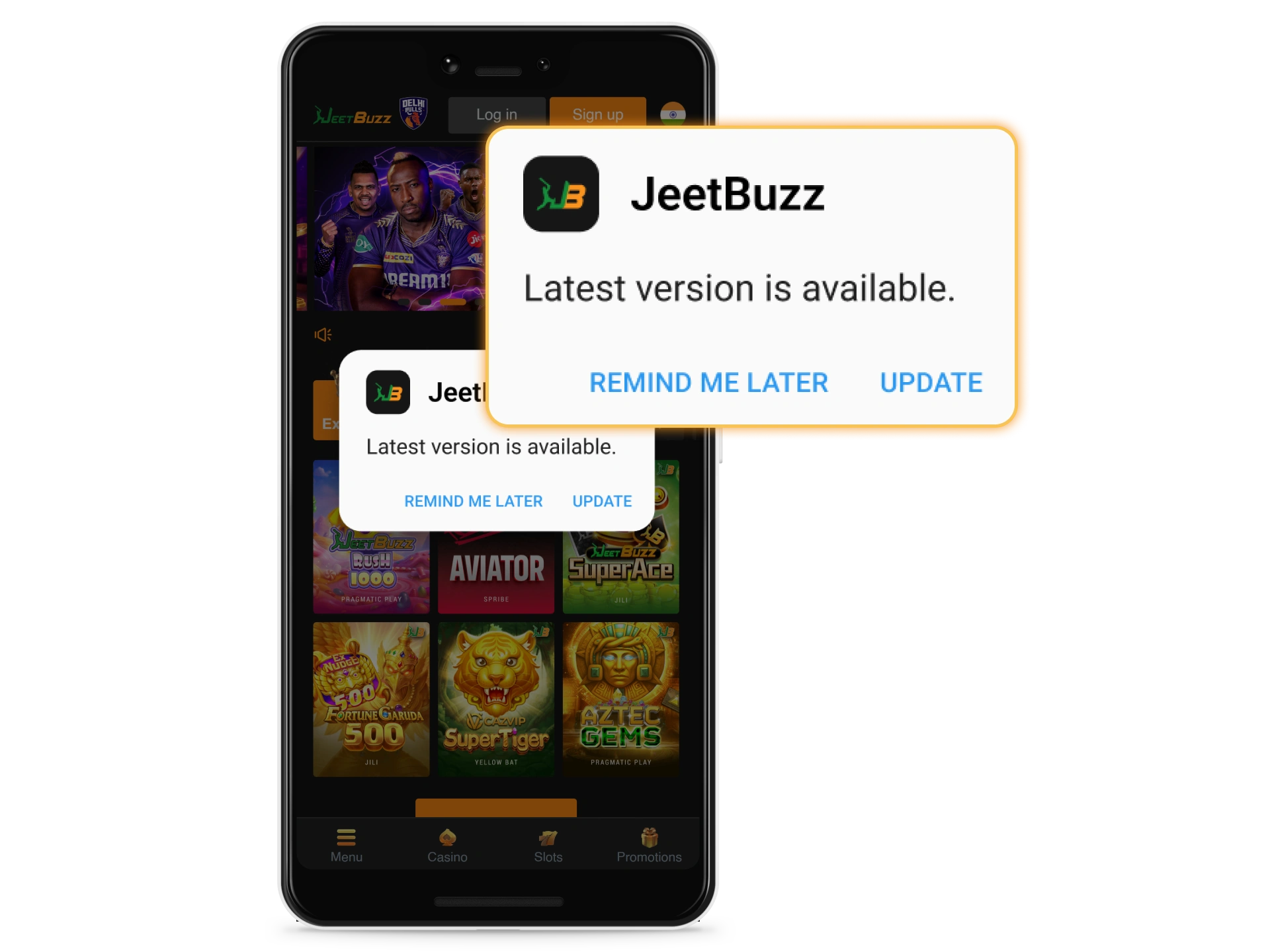 Update JeetBuzz app without visiting other sources.