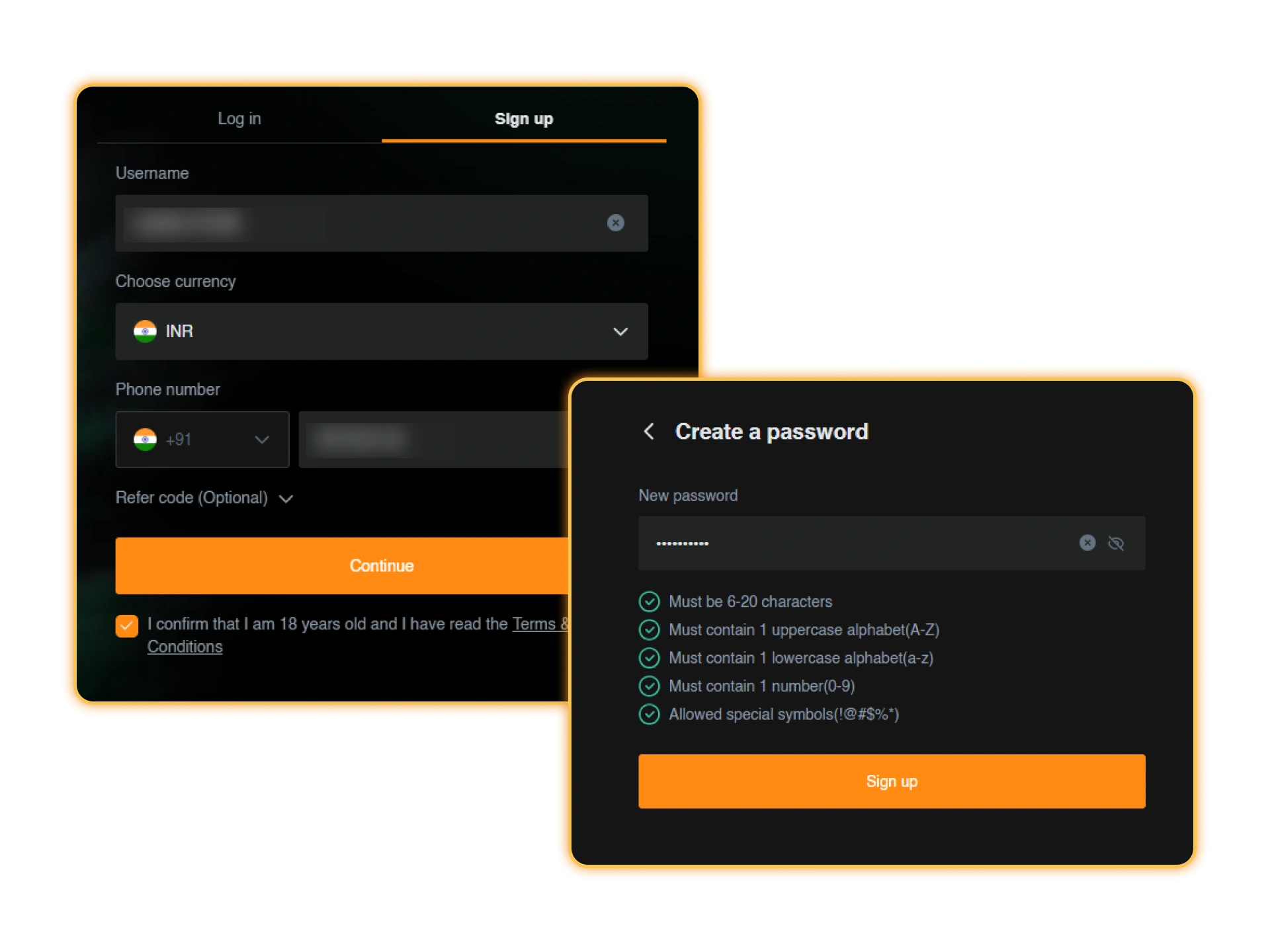 Complete those fields to create your JeetBuzz account.